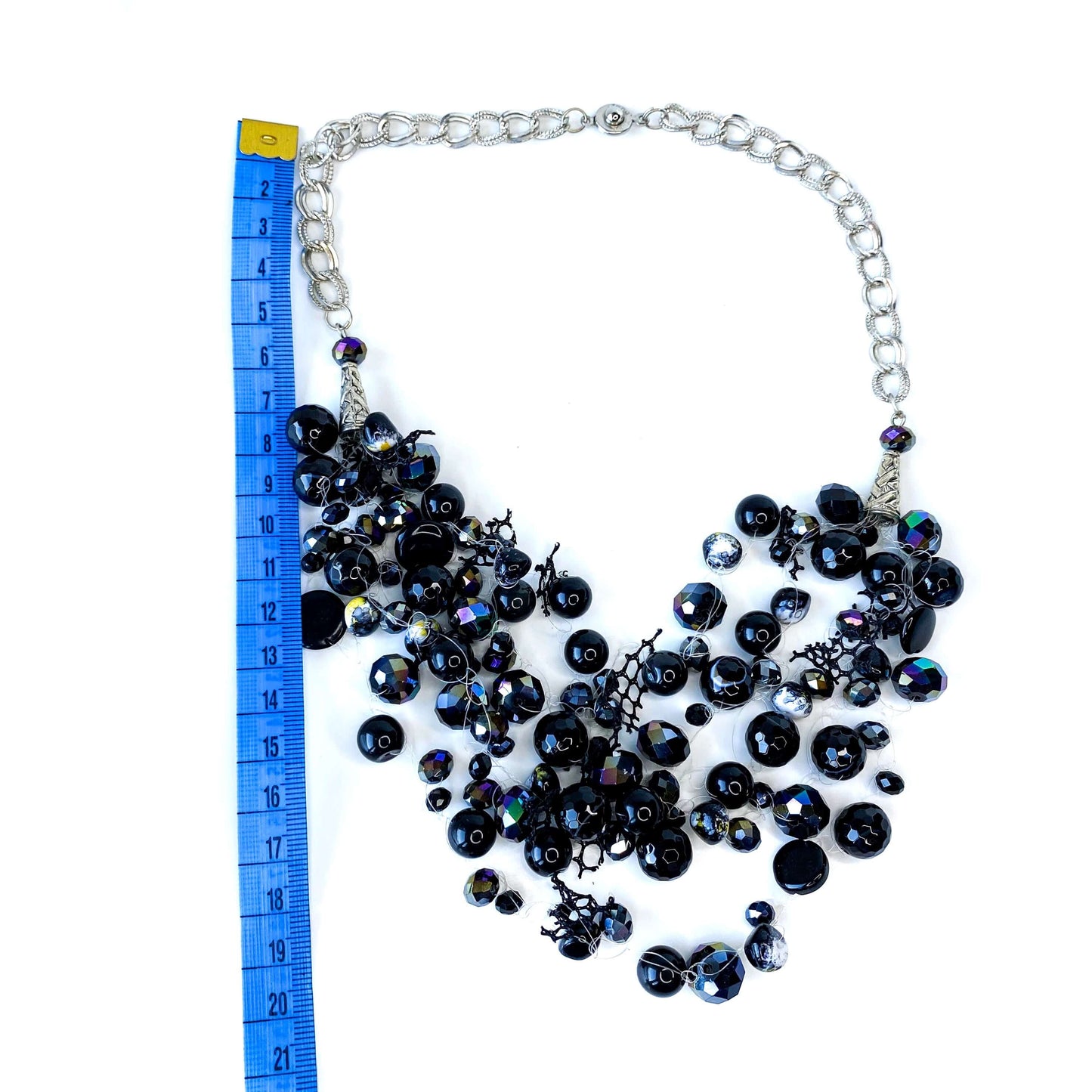 Necklace Agate & Swarovski