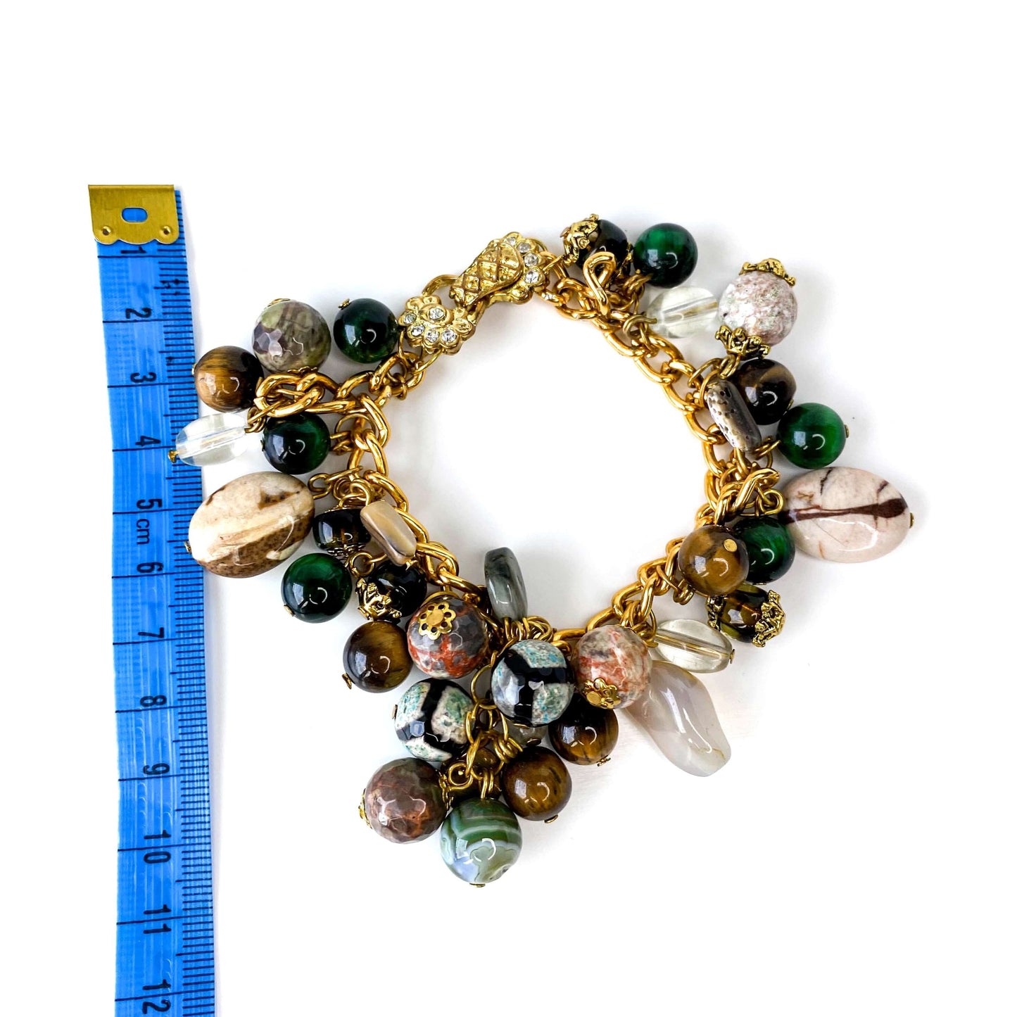 Stone Bracelet Tiger Eye, Clear Quartz and other