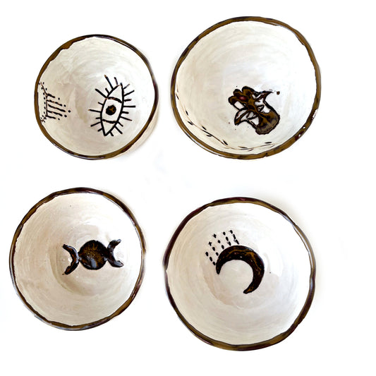 Sacral sign Bowl set from Ceramic Handmade with Love