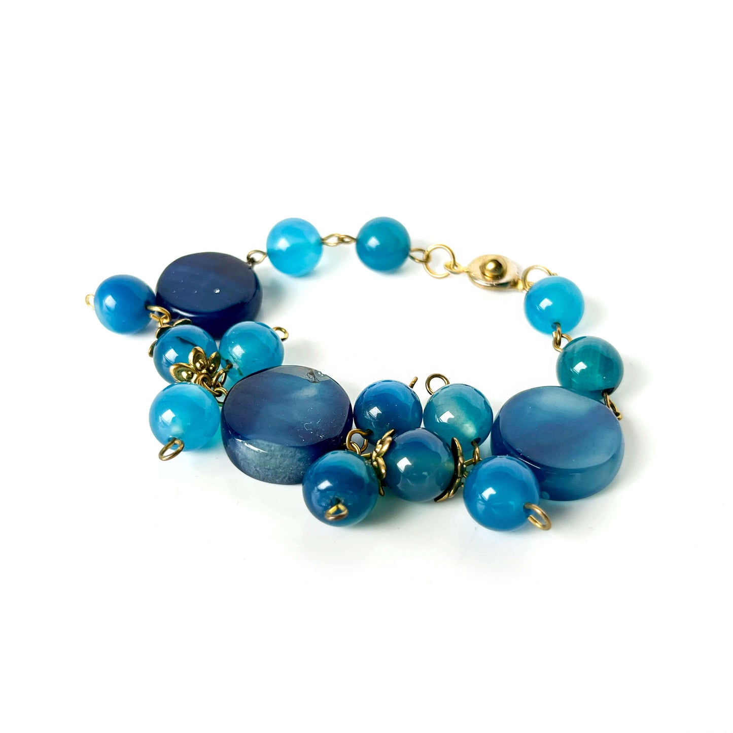 Necklace & bracelet Set Agate Mix