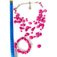 Necklace & Bracelet Set Pink Agate